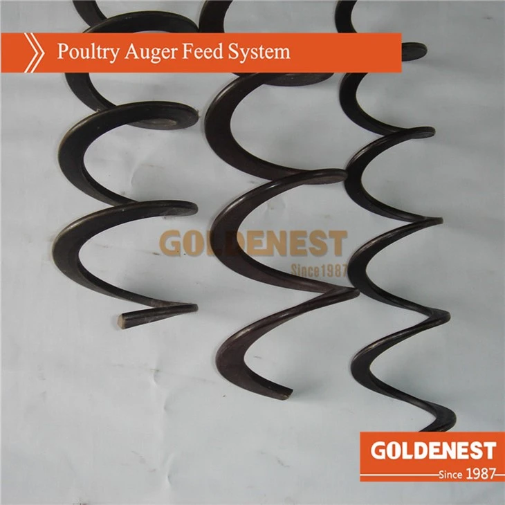 Complete Feeding Delivery System Sprial Feed Auger For Pig Farm